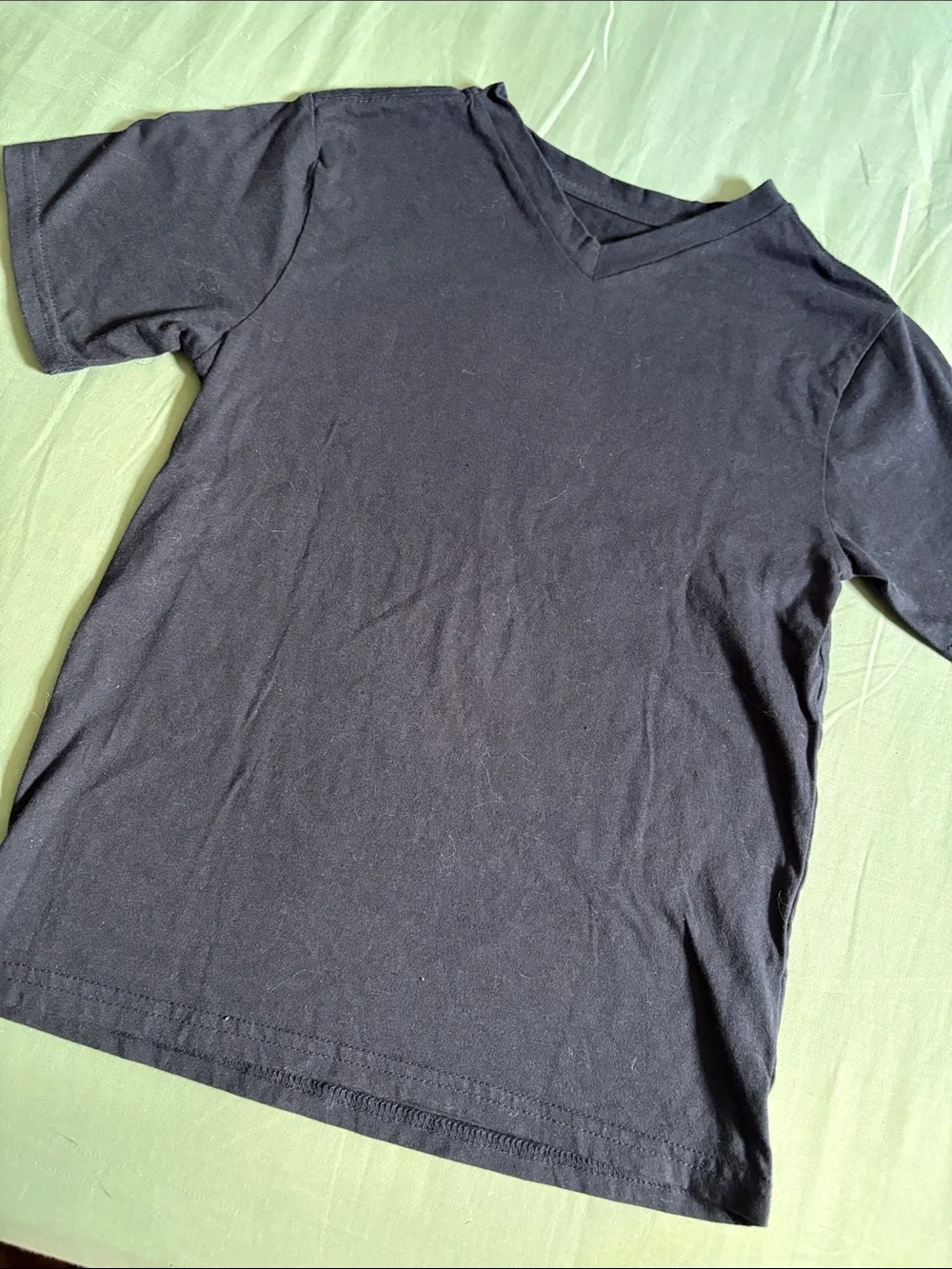 The Children's Place Black V-Neck Short Sleeve Tee